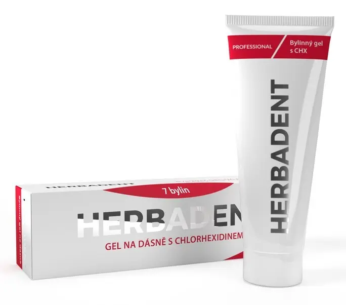 Herbadent PROFESSIONAL bylinný gel na dásně s CHX (0,3 %), 25 g