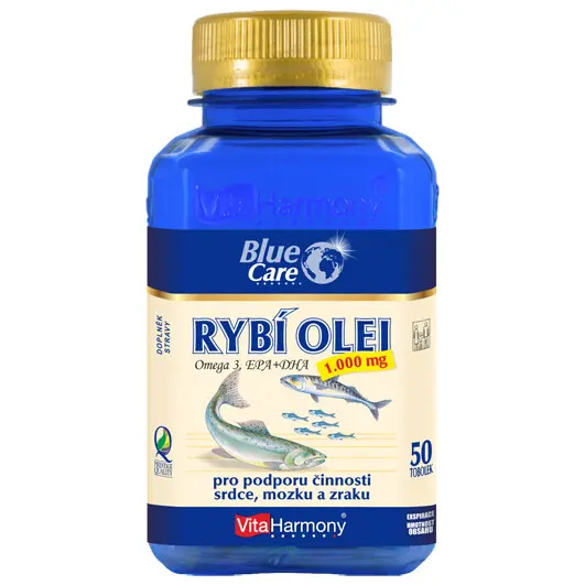VitaHarmony Rybí olej Omega 3 1000 mg 50 tobolek