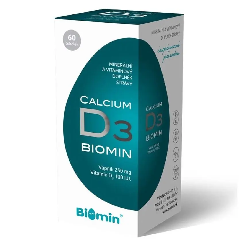 Biomin Vápník D3 60 kapslí