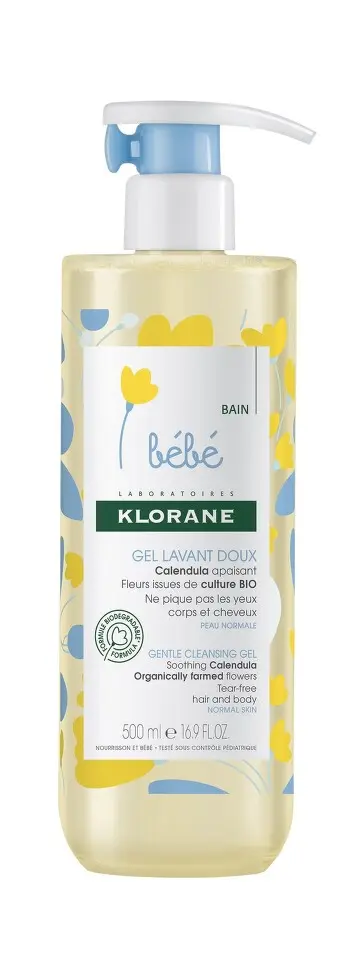 Klorane Jemný mycí gel pro děti od narození (Gentle Cleansing Gel) 500 ml
