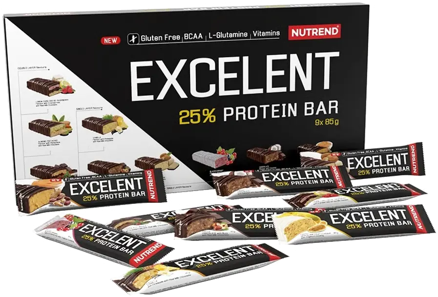 Nutrend Excelent Protein Bar Mix BOX 9 x 85 g limitovaná edice