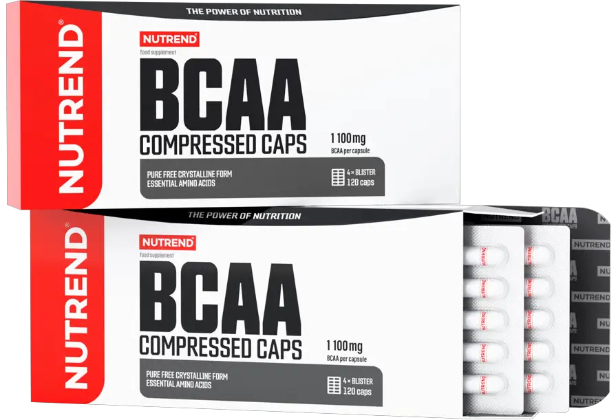 Nutrend BCAA Compressed caps 120 kapslí
