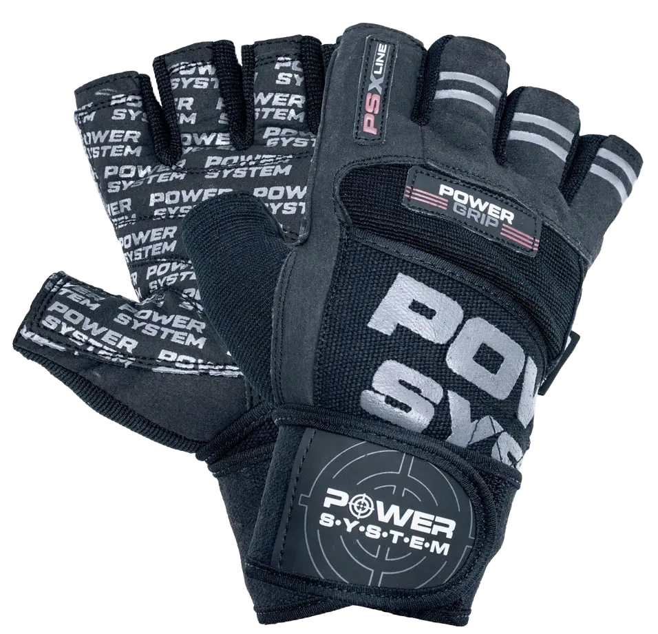 Power System Rukavice s omotávkou Power Grip PS 2800 1 pár - černé L