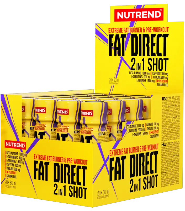 Nutrend Fat Direct 2 in 1 shot 20 ampulí