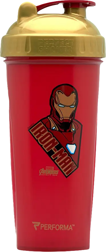PerfectShaker Shaker Hero Marvel Collection "IRON MAN" 800 ml červená