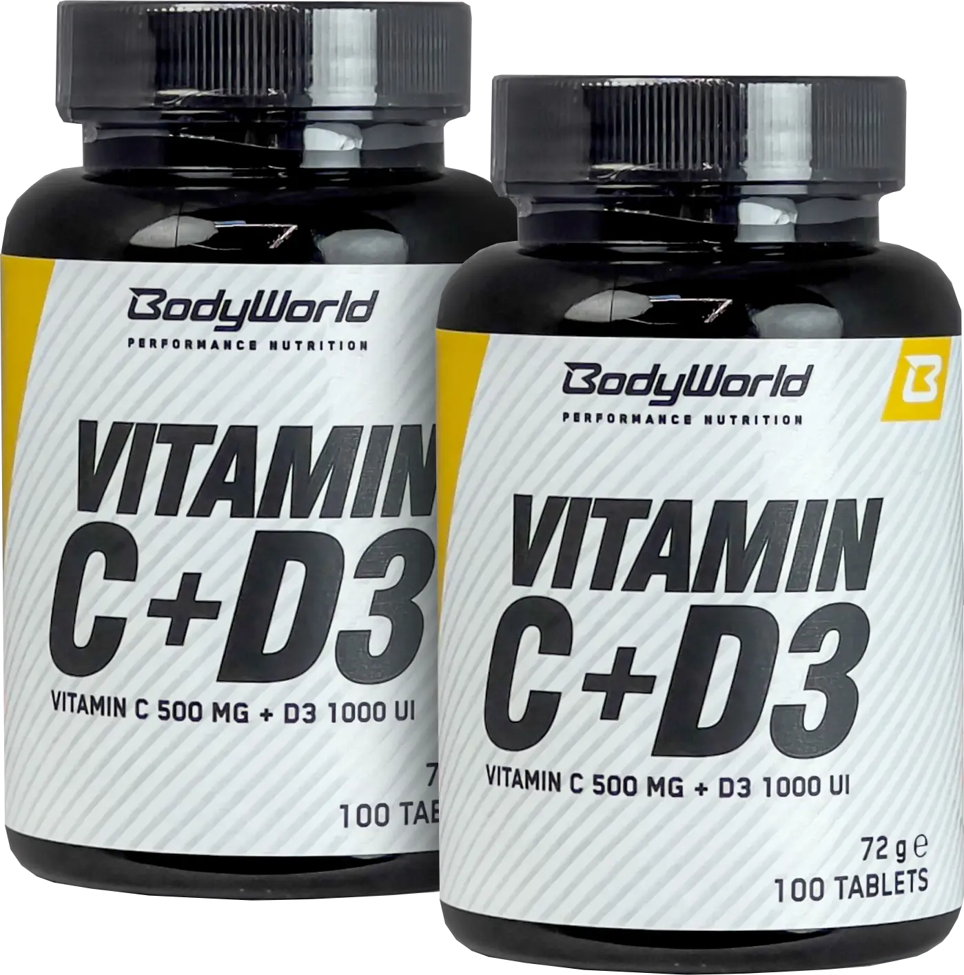 2x BodyWorld Vitamín C + D3 100 tablet