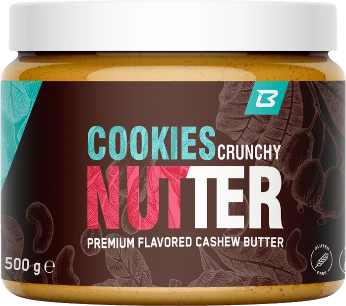 BodyWorld Cookies Crunchy Nutter 500 g kešu-cookies-bílá čokoláda