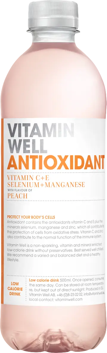 Vitamin Well Antioxidant 500 ml broskev