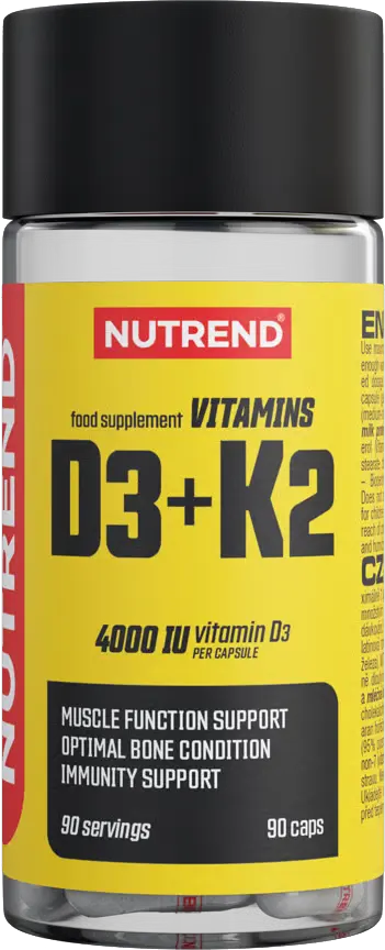 Nutrend Vitamín D3+K2, 90 tablet