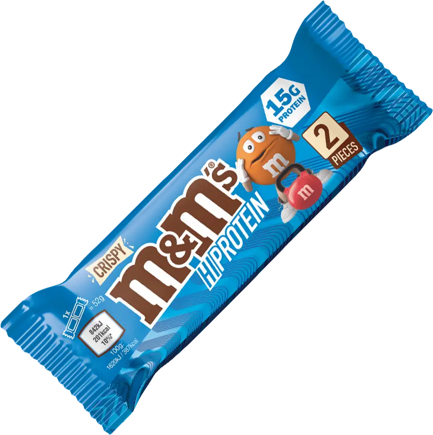 Mars M&M's Crispy HiProtein Bar 52 g mléčná čokoláda