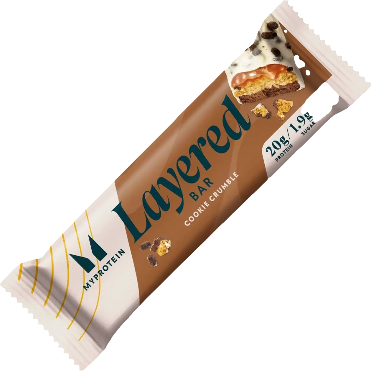 MyProtein Layered Bar - šestivrstvá proteinová tyčinka 60 g Příchuť: White Gold
