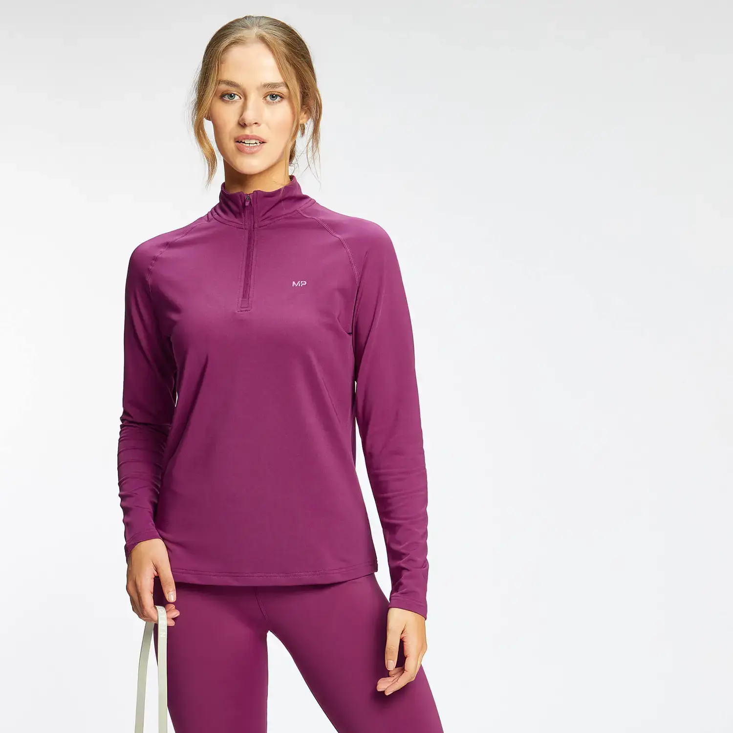 MyProtein Dámska mikina Graffiti Graphic Training 1/4 Zip deep pink S