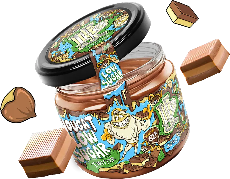 LifeLike Nougat Low Sugar Twister, 300 g