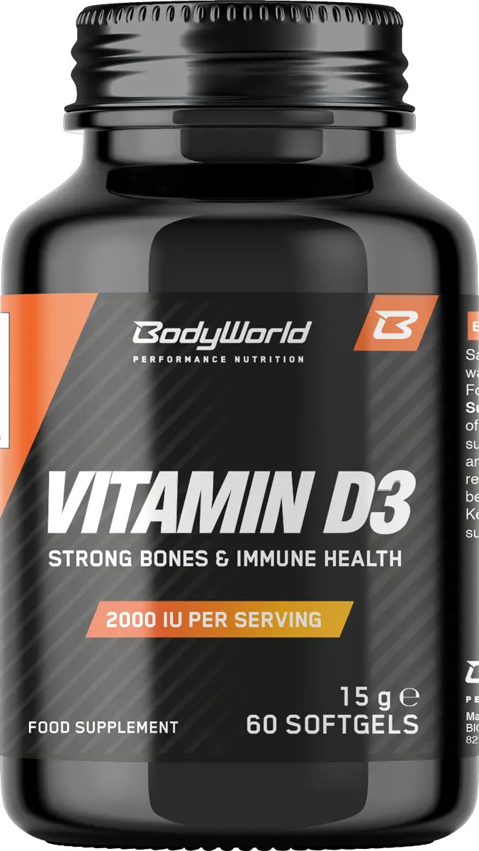 BodyWorld Vitamin D3 2000 IU 60 kapslí