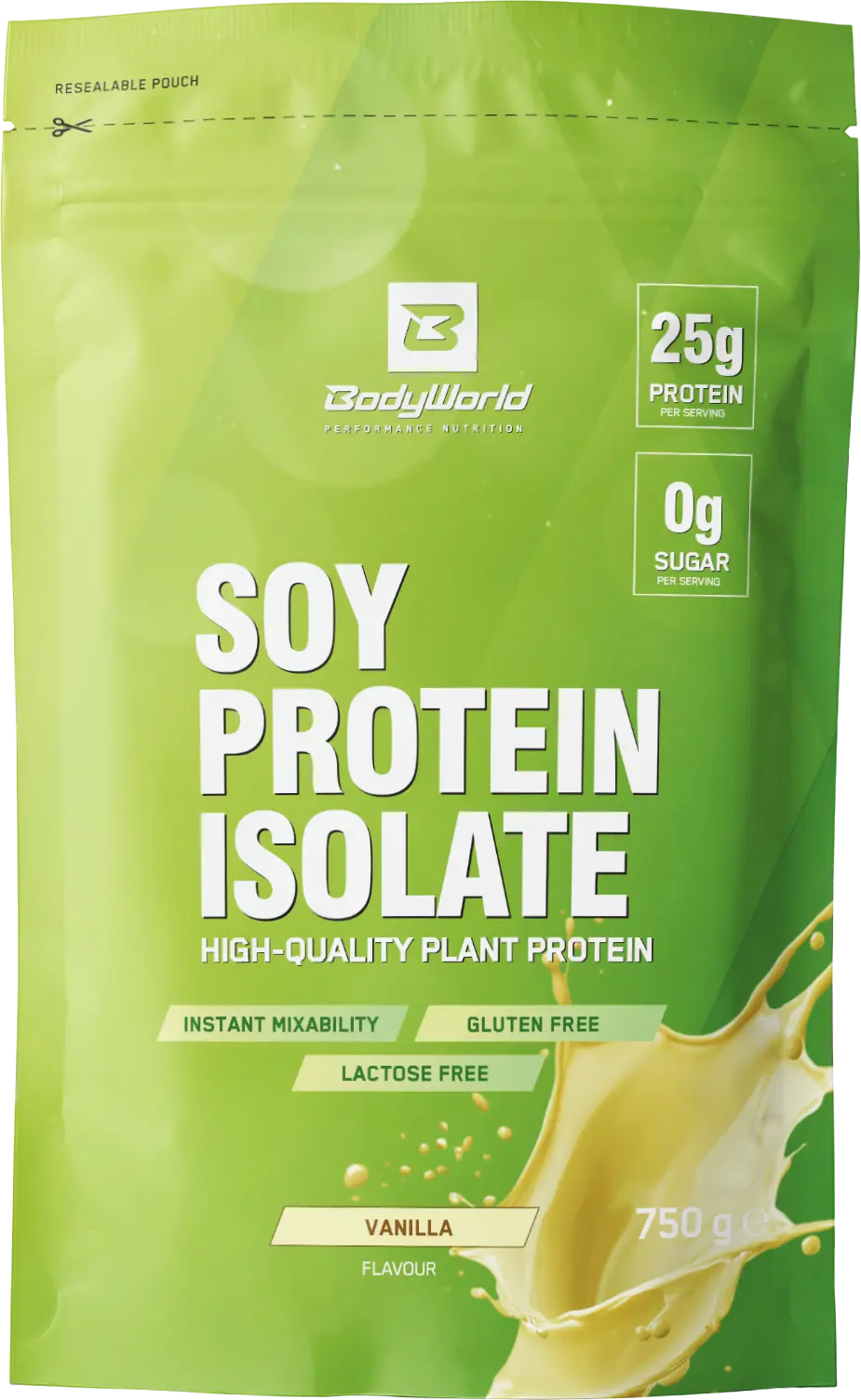 BodyWorld Soy Protein Isolate 750 g vanilka