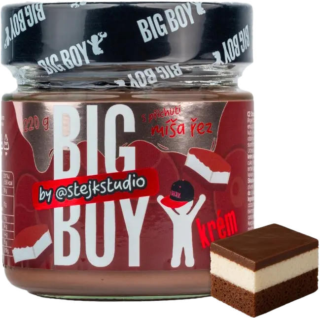 Big Boy Krém s příchutí Míša řezu by @stejkstudio 220 g Míša rez