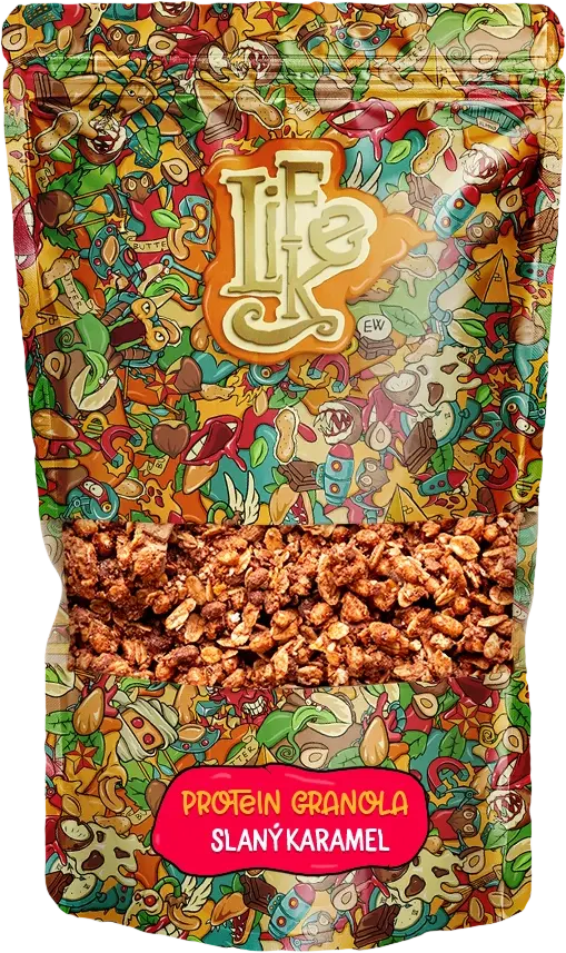 LifeLike Protein Granola Slaný Karamel 400 g slaný karamel