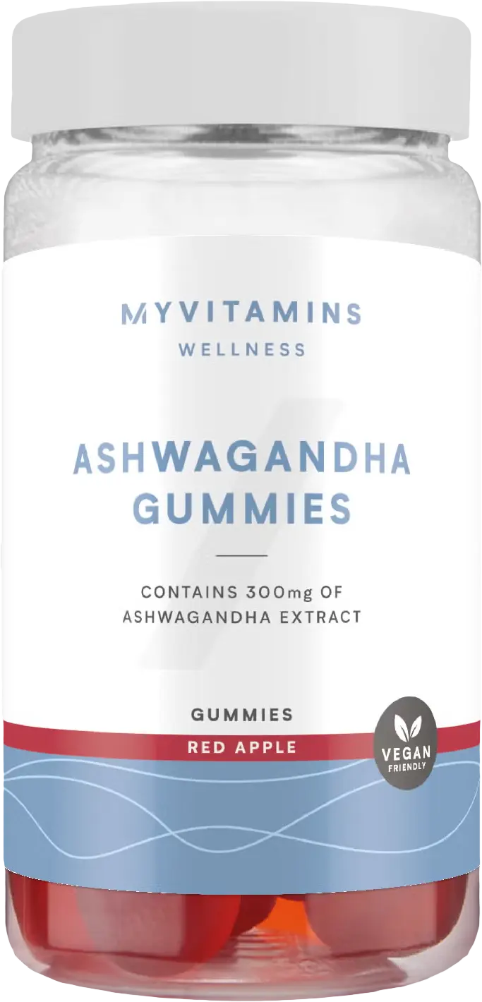 MyProtein MyVitamins Ashwagandha Gummies 60 bonbonů červené jablko
