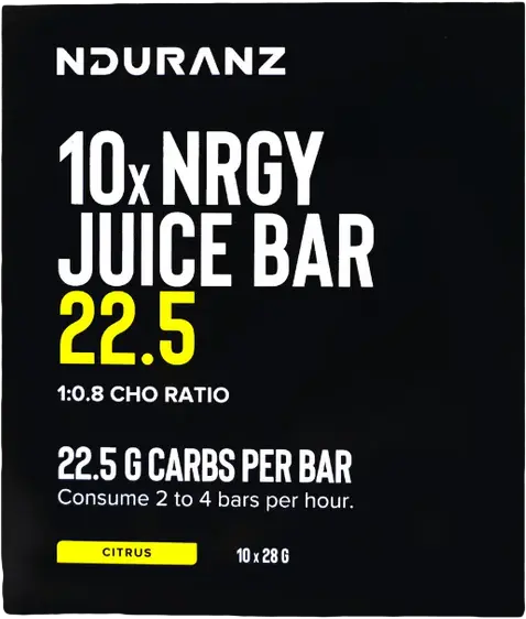 10x Nduranz Nrgy Juice Bar 22.5 28 g