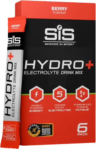 SiS HYDRO+ Electrolyte Drink Mix 6 sáčků berry