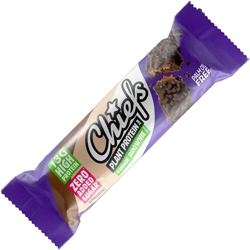 Chiefs® Plant Protein Bar 55 g fondán-brownie