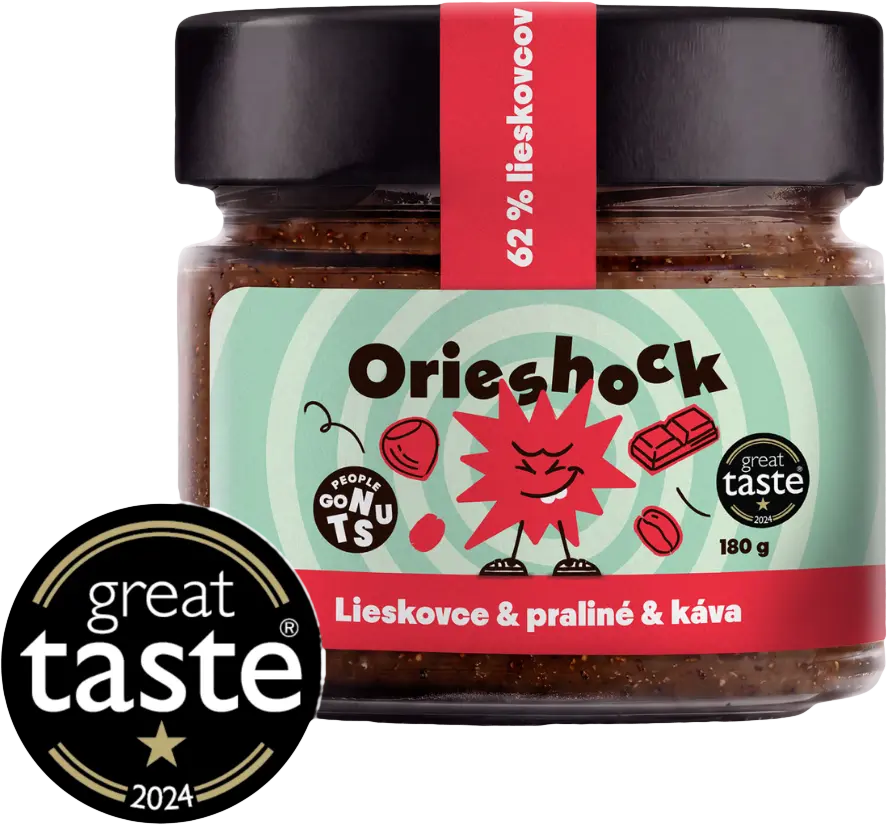Prom-In Orieshock Kávový 180 g lískové oříšky-praliné-káva