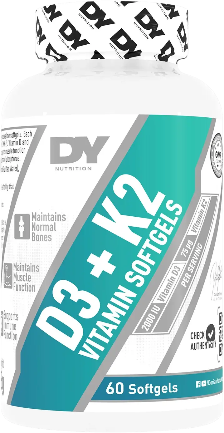 Dorian Yates D3+K2 60 softgel kapslí