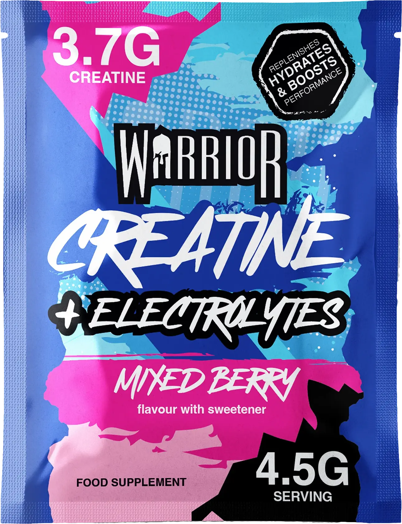 Warrior Creatine + Electrolytes 9 g mixed berry