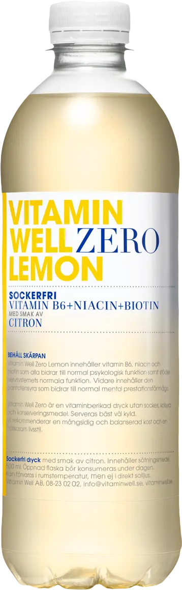 Vitamin Well Zero Lemon 500 ml citron