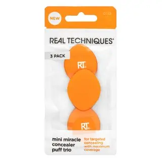 Real Techniques Mini zázračná houbička na korektor Mini Concealer Puff 3 ks
