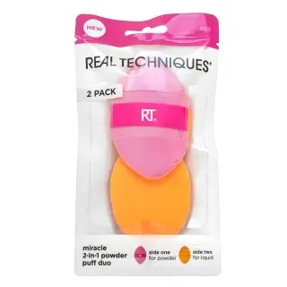 REAL TECHNIQUES Zázračná houbička Powder Puff 2v1 2 ks