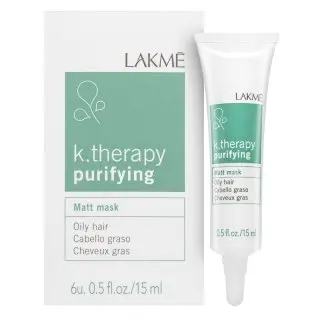 Lakmé K.Therapy Purifying Matt Mask šamponový peeling pro mastné vlasy 6 x 15 ml