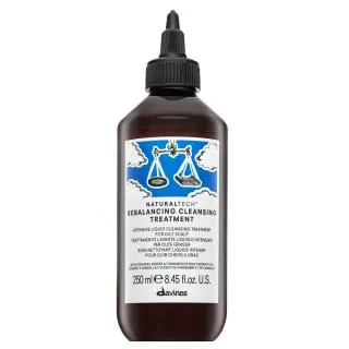 Davines Natural Tech Rebalancing Cleansing Treatment vlasová kúra pro rychle se mastící vlasy 250 ml