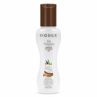 BioSilk Silk Therapy Organic Coconut Oil Leave-In Treatment bezoplachová péče pro hebkost a lesk vlasů 67 ml