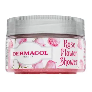 Dermacol Rose Flower Shower tělový peeling Delicious Body Scrub 200 ml