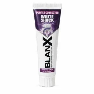 BlanX White Shock Purple bělící dvoubarevná zubní pasta , 75ml