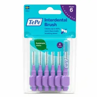 TePe Interdental Brush mezizubní kartáčky 6 pcs 1,1 mm