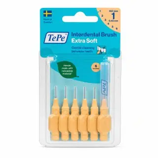 TePe Interdental Brush mezizubní kartáčky Extra Soft 6 pcs 0,45 mm