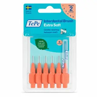 TePe Interdental Brush mezizubní kartáčky Extra Soft 6 pcs 0,5 mm