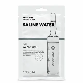 Regenerační plátýnková maska pro podrážděnou pleť - Missha Mascure Sheet mask AC Saline water