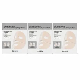 COSRX hydrogelová maska The Alpha-Arbutin Discoloration Care Hydrogel Mask 3 x 34 g