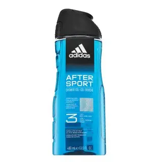 Adidas After Sport sprchový gel na tělo, tvář & vlasy 400 ml
