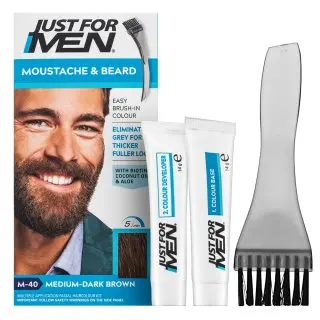 Just For Men Moustache & Beard Color barva na vousy M40 Medium-Dark Brown