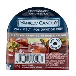 Yankee Candle Black Tea & Lemon vonný vosk do aromalampy 22 g