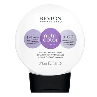 Revlon Professional Nutri Color Filters 3in1 Cream vyživující maska s barevnými pigmenty pro oživení barvy 1022 Intense Platinum 240 ml
