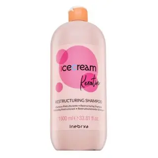 Šampon s keratinem pro poškozené vlasy Inebrya Ice Cream Keratin Restructuring Shampoo - 1000 ml (771026310) + dárek zdarma