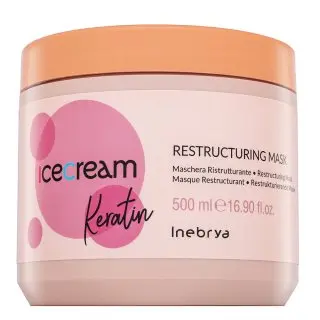 Inebrya Ice Cream Keratin Restructuring Mask posilující maska s keratinem 500 ml