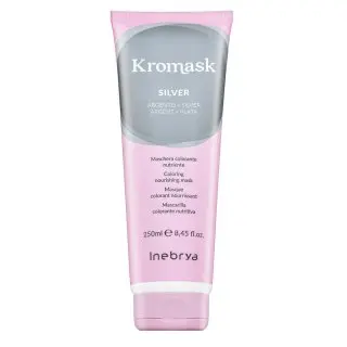Inebrya Kromask Coloring Nourishing Mask vyživující maska s barevnými pigmenty pro platinově blond a šedivé vlasy Silver 250 ml