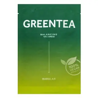 BARULAB Green Tea Sheet Mask - detoxikační pleťová maska, 23 g