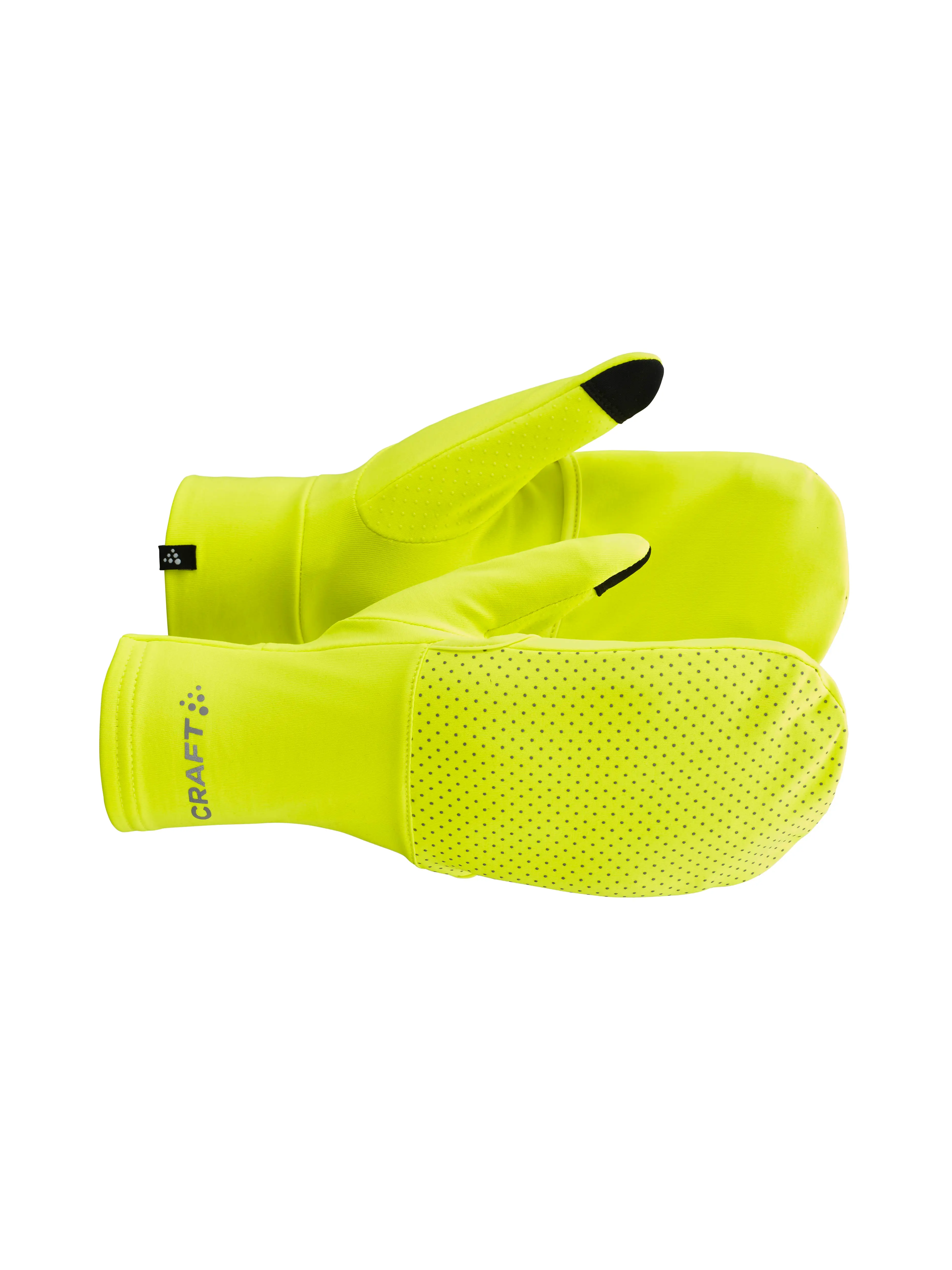 Běžecké rukavice CRAFT Lumen Fleece Hybrid 2 - žlutá Velikost:
